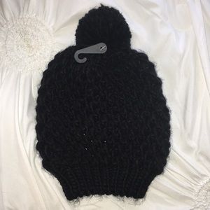 Black winter hat